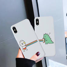 Cute Japan Cartoon Dinosaur Candy-colored Silicone Soft Shell Phone Case for IPhone 11 Pro XS Max X XR 7 8 6 6S Plus Phone Cover 2024 - buy cheap