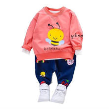 New Spring Autumn Baby Clothes Children Fashion Boys Girl Cartoon T Shirt Pants 2Pcs/set Toddler Casual Clothing Kids Tracksuits 2024 - buy cheap