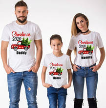 DIY your name custom Christmas Family Matching Clothes Father Mother Son Daughter Family Look T-Shirt Boys girls tshirt top tee 2024 - buy cheap