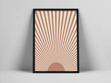 Художественная печать на солнце | Абстрактная Настенная картина на солнце | Нейтральный постер в стиле бохо | Минималистичная печать на солнце | Минималистичный рисунок с печатью 2024 - купить недорого