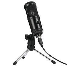USB Mini Recording Camera MIC Microphones Desktop Mini Metal Tripod Stand for Laptop PC Tab-let Cardioid MIC for camcorder 2024 - buy cheap