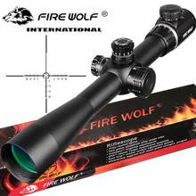 4-14x40 táticas de caça ponto vermelho verde cruz linha redonda riflescope mira óptica rifle à prova dwaterproof água 500 metros sniper escopo 2024 - compre barato