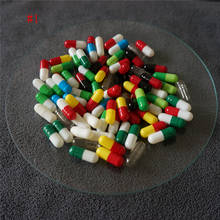 1# 200pcs/lot  1 size colored empty gelatin capsules size 1 hollow gelatin capsules ,joined or separated capsules 2024 - buy cheap