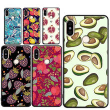 Funda de teléfono con forma de pera de aguacate, Papaya, Granada, para Xiaomi Redmi Note 10, 9, 8 Pro, 8T, 9S, Note 7, Redmi 9, 9A, 9C, 9T, 7A, 8A 2024 - compra barato