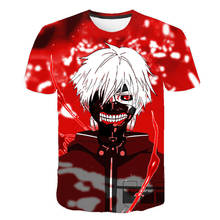 T-shirts engraçado tóquio ghoul t-shirts dos homens da forma 3d graffiti tshirt impresso japão tshirts casual sangue anime roupas 2024 - compre barato