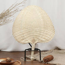 1PC Hot Sale Cool Baby Hand-woven Mosquito Repellent Fan Summer Manual Straw Hand Fans Palm Leaf 2024 - compre barato