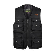 Male Summer Thin Multi Pocket Vest Photographer Outerwear Tool 3 Colors Sleeveless Jacket Waistcoat For Men With Many Pockets 2024 - buy cheap