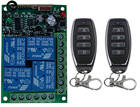 Interruptor de luz 10a com controle remoto, sem fio, módulo de receptor e transmissor de saída de rádio, abridor para porta de garagem, corrente de 12v, 24v, 4 canais - foto 2026