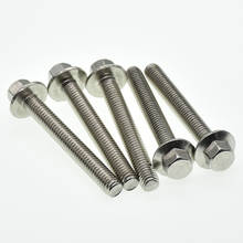 M6 M8  Hex Flange Bolt  Stainless Steel Flange Bolts Screws Hex Cap Washer Head Bolts Fastener 2024 - buy cheap