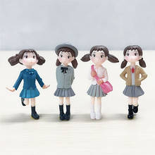 Conjunto de 4 unids/set de figuritas de jardín de hadas en miniatura Hayao Miyazaki, adorno artesanal de PVC para niñas, adornos de gnomos, terrarios de musgo, decoración 2024 - compra barato