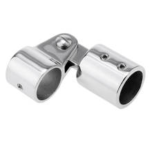 1X Marine Boat Deck Hinge Mount with 1 inch (25mm) Eye End Cap Bimini Top Fitting  Stainless -Silver 2024 - buy cheap