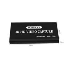 Hdmi 4k 1080p placa de captura de vídeo, loop-out tipo c para hdmi usb, caixa de gravação, telefone, jogo, streaming ao vivo para ps4, dvd, pc 2024 - compre barato