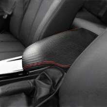 Car Interior Carbon Style Microfiber Leather Center Armrest Cover Trim For BMW 3 Series F30 2013 2014 2015 2016 2017 2018 2024 - buy cheap