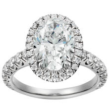 Anel de ouro branco au750 18k, anel feminino de moissanite oval para festa de casamento, aniversário, diamante romântico e elegante, tendência fofo 2024 - compre barato