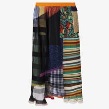 Brand Printed Literary Long Skirt Pleated Skirt Long Sweet Lace Patchwork Designer Tide Vintage Party Clothing 2021 Summer 2024 - buy cheap