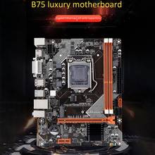 Placa base B75 M-ATX ordenador, M.2, LGA1155, compatible con 2x8G, DDR3, doble canal para i3, i5, i7, CPU 2024 - compra barato