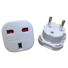 300pcs European EU Germany Power Adapter 2 Pin UK To EU German AC Travel Plug Adapter Outlet Converter Electrical Sockets 2024 - buy cheap