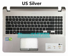 Laptop US Keyboard House Shell Cover for Asus Vivobook 15 X507 Y5000 Y5000U Y5000UB Silver Gray US RU 13N1-3XA0911 2024 - buy cheap