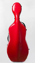 Funda rígida de fibra de carbono para violonchelo, estuche de gran calidad para violonchelo 4/4, 3,6 kg, color rojo puro 2024 - compra barato