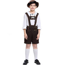 Fantasia infantil coldker oktobershow, lederhosen, cerveja alemã, meninos, crianças, festa de halloween, cosplay, conjuntos de roupas 2024 - compre barato