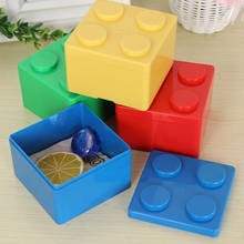 1PC Hot Building Block Shapes Plastic Storage Box Saving Space Desktop Container Office Stationery Organizer Home Supplies 2024 - buy cheap