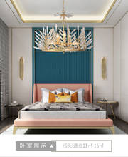 Хрустальная люстра в американском стиле для гостиной, роскошная французская лампа для спальни, постмодерн, хрустальная лампа для ресторана 2024 - купить недорого