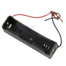 Caja de almacenamiento de batería, soporte de plástico para 1x18650 con cables de alambre de 6 pulgadas, color negro 2024 - compra barato