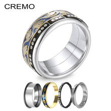 Cremo Fashion Healthcare Rings For Women Steel Femme Interchangeable Stainless Steel Rings Sets Men Women Enamel Plant Design 2024 - buy cheap