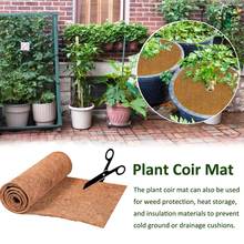 Coconut Mat Natural Coconut Coco Liner Bulk Roll Coconut Palm Carpet For Wall Hanging Baskets Flowerpot Reptile Habitat Mat 2024 - buy cheap