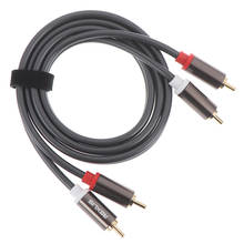 1m 2RCA Male to 2RCA Male Stereo Audio Cable Plated for Home Theater 2024 - buy cheap