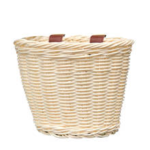 Kids Front Handlebar Rattan Handwoven Bike Basket Kids Woven Bike Basket For Boys And Girls Bicycles Wicker Basket 2024 - buy cheap