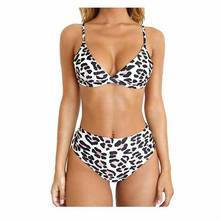 Maiô feminino aecu, sexy, traje de banho, estampa de cobra, zebra, bojo, estampa de leopardo, mar, roupas de praia 2024 - compre barato