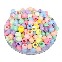 Craft DIY Mixed Pastel Color Acrylic Round Pony Beads 6mm-12mm for Kids Craft 2024 - buy cheap