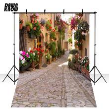 DAWNKNOW Street View Vinyl Photography Background For Wedding Floral Photocall Fotografia Backdrops For Photo Studio S1841 2024 - buy cheap