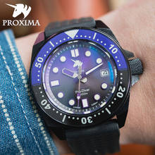 Proxima 2021 Luxury Automatic Purple Men's Watch Sapphire NH35 Luminous Waterproof Aluminum Men's Sports Mechanical Wristwatc 2024 - buy cheap