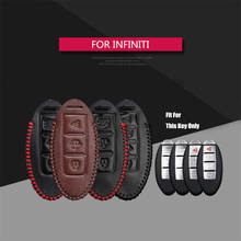 Best Sale Leather Flip Car Key Case Cover For Infiniti Q50 FX35 FX FX37 G37 G35 QX70 G35 Key Holder Key Parts Skin Shell 2024 - buy cheap