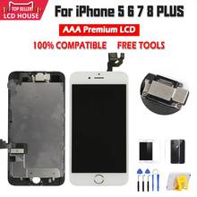 Full Set Complete Assembled LCD Display For iPhone 6 6S 7 8 Plus LCD Touch Screen Digitizer For iPhone 5S 5C 5 +Front Camera 2024 - buy cheap