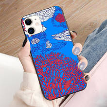 Coral reef soft TPU border phone case for iphone 11PRO 11PROMAX 11 X XS XR XSMAX 6 plus 7 7plus 8 8plus cover 2024 - buy cheap