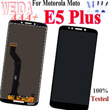 Tela de vidro para motorola weida, tela de 6.0 "digitalizadora para moto e5 plus xt1924 2024 - compre barato