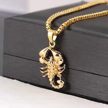 Vintage Scorpion Necklace Pendant Long Chain Collar Hip Hop Jewelry 3D Animal Necklace Women Men Punk Bijoux 2024 - buy cheap