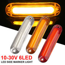 LEEPEE-lámpara indicadora de 6 LED para coche, remolque, camión, luz lateral trasera, intermitente, luz de marcha, 10-30V 2024 - compra barato