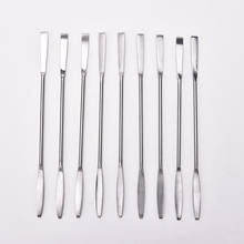 Makeup Cosmetic Nail Art Tool Stainless Steel Spoon Polish Cream Blender Mixing Palette Spatulas Spoon Stick Rod Tone Wholesale 2024 - buy cheap