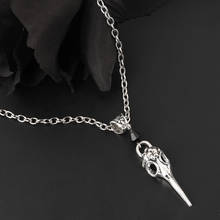 Crow Raven Bird Head Skull Beak Pendants Chain Necklace Gothic Jewelry For Men Women Halloween Gift 2024 - buy cheap