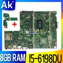 X541UA MB._8G/I5-6198DU/AS 8GB RAM Mainboard REV2.0 For ASUS X541UVK X541UA X541UV Laptop motherboard 100% Tested free shipping 2024 - buy cheap