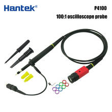 Hantek-Sonda de osciloscopio P4100, 100:1, resistente al alto voltaje, 2KV, 100MHz, 1,2 M, universal, 100:1, sonda de osciloscopio de alto voltaje 2024 - compra barato