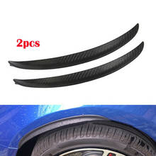2pcs 24.5cm Universal Car Carbon Fiber Fender Flares Mud Flaps Splash Guards Arch Wheel Eyebrow Lip For Car Truck SUV 2024 - buy cheap