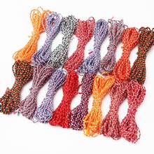 Cordón trenzado de algodón para decoración del hogar y boda, cuerda de macramé artesanal de 5 metros y 2mm, colores variados 2024 - compra barato