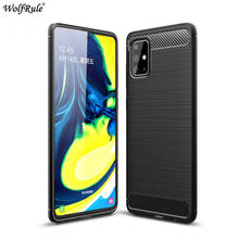 Funda de fibra de carbono suave para Samsung Galaxy A71, carcasa protectora ajustada para teléfono, parachoques para Samsung A71, Funda trasera A715 de 6,7 pulgadas 2024 - compra barato