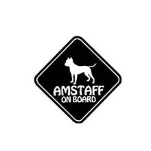 Interesting Car Sticker Accessories Decal AMSTAFF ON BOARD  PET DOG Car Window Cover Scratches Waterproof PVC 15cm X 15cm 2024 - buy cheap
