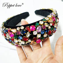 Bride Jewelry Crown Handmade Princess Crown Headwear Headbands For Women Rhinestones Gold Crown, Wedding Hair Jewelry 2024 - buy cheap